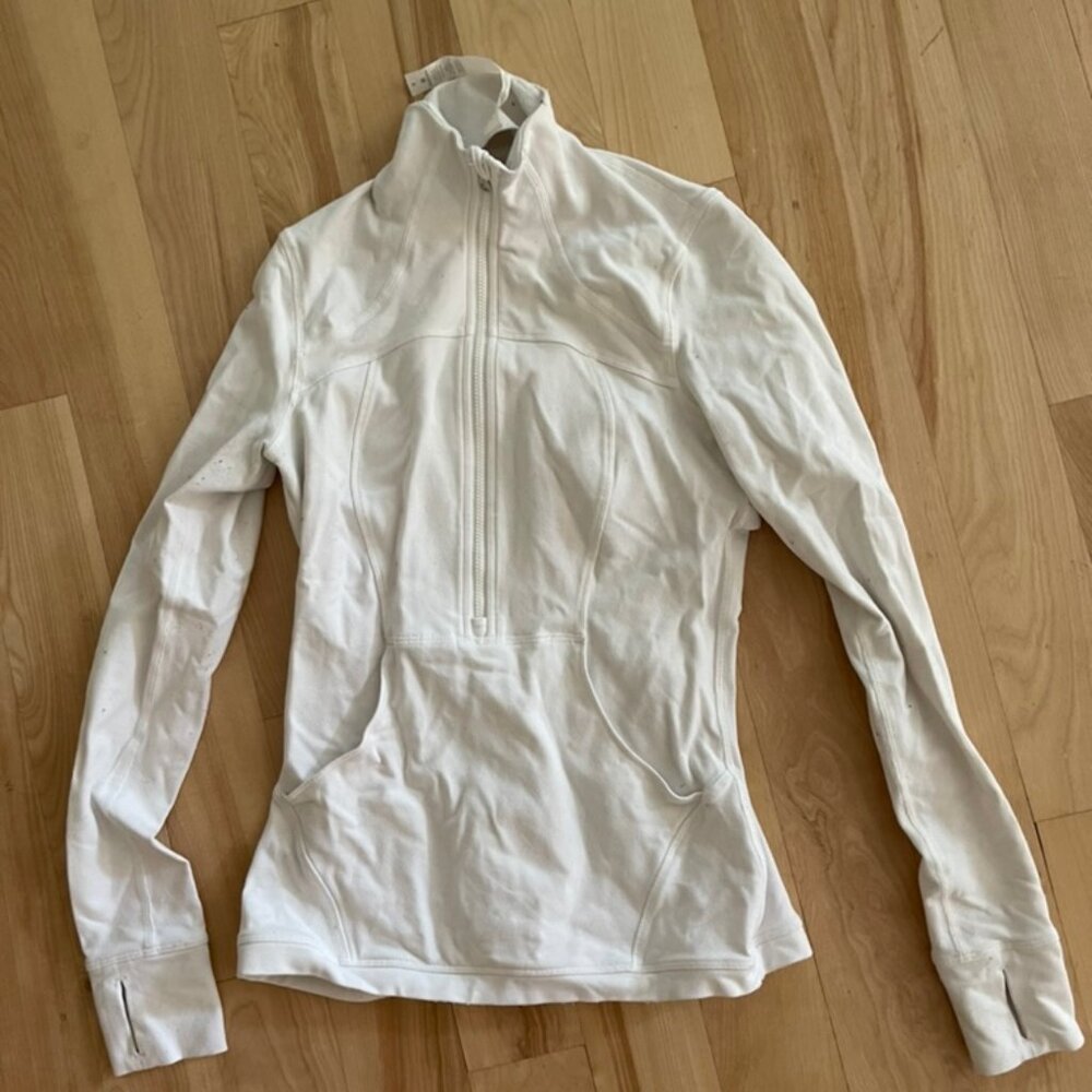 Lululemon White Pullover Half Zip